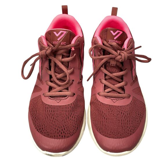 Vionic Womens Brisk Miles Lace-Up Active Sneaker US 9 Pink - Picture 4 of 16